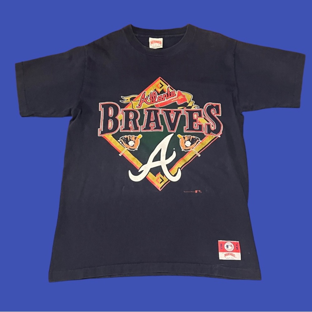 Vintage 1990s Atlanta Braves Nutmeg Mills MLB Baseball Tee